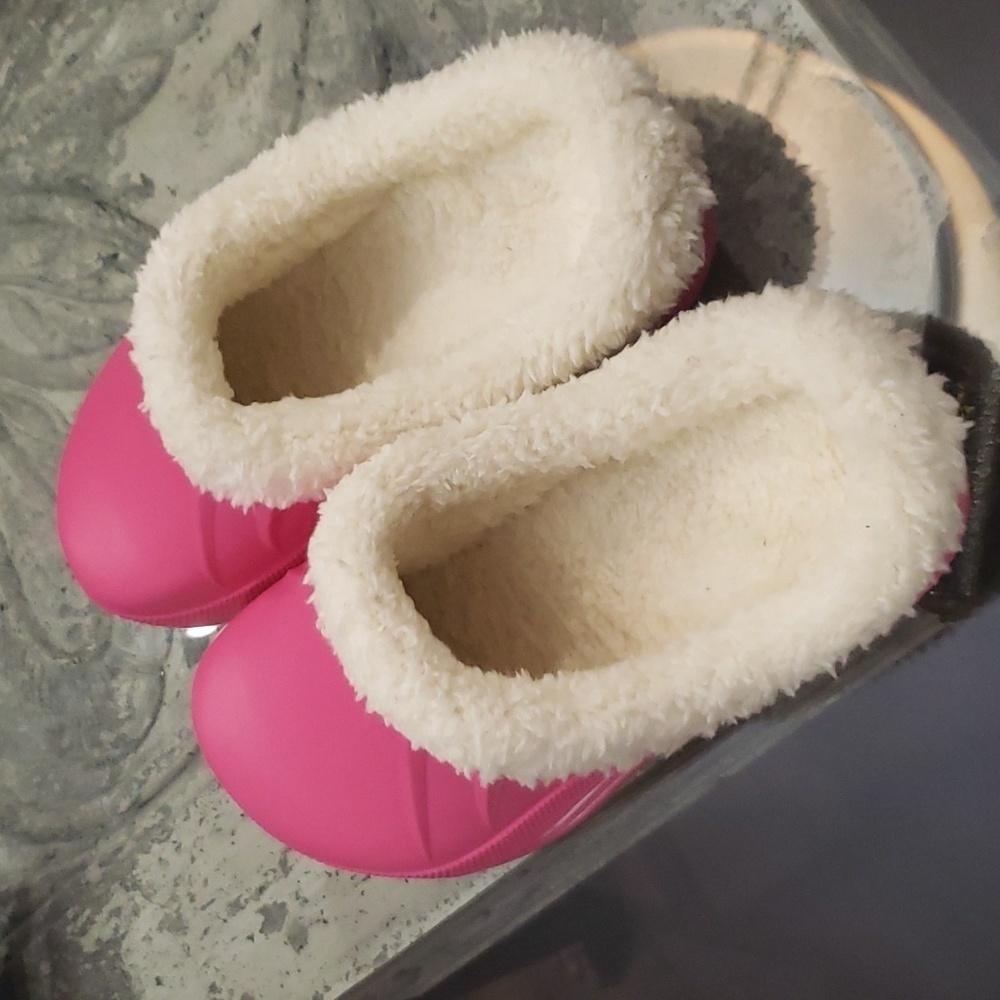 Classic Fur Lined Clogs Waterproof Winter Fuzzy Slippers For Women 6 new - Picture 2 of 5